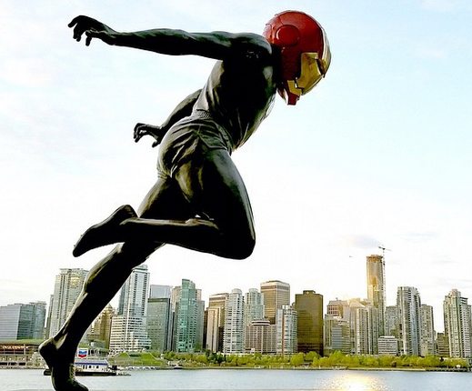 Iconic Stanley Park statue gets superhero make-over - image