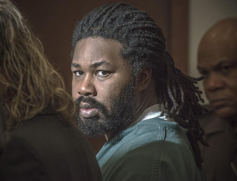 Jesse Matthew glances toward the gallery while appearing in court on November, 14, 2014 in Fairfax, VA.  