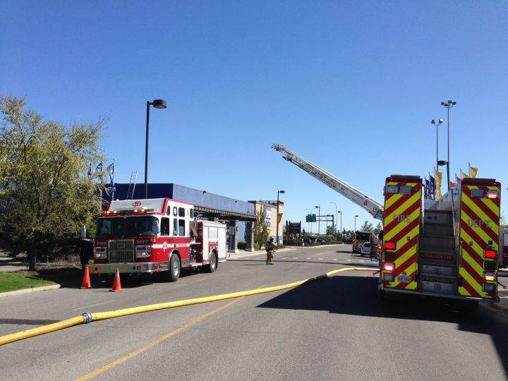 No injuries after fire outside Jysk at Deerfoot Meadows - image