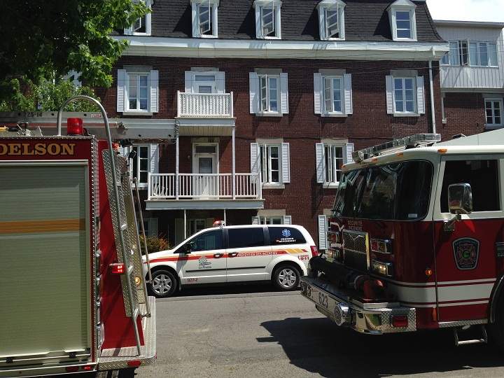 La Belle Epoque nursing home was evacuated after a carbon monoxide leak was detected. La Prairie, Wed. May 27, 2015.
