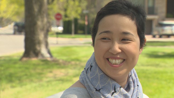 Smiling, Mai Duong has a new, brighter outlook on life.