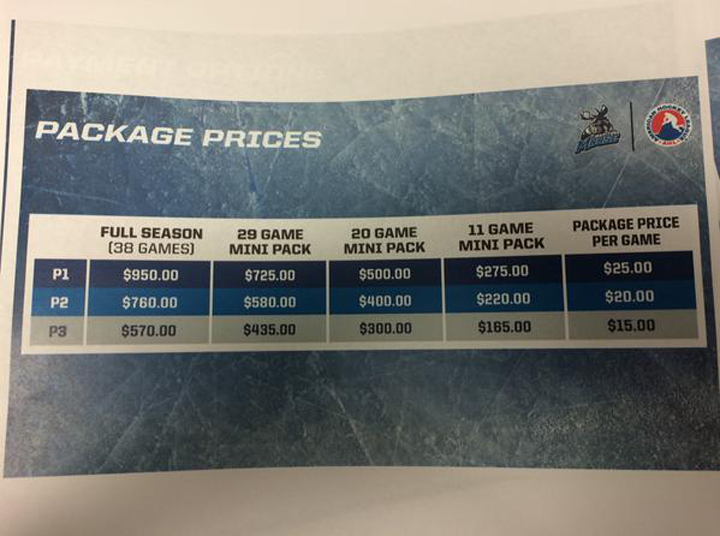 Manitoba Moose ticket prices