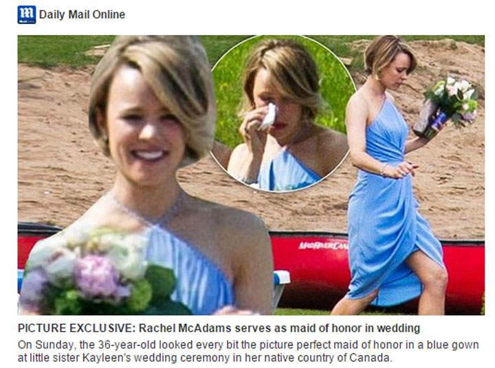 Rachel McAdams at sister’s side for Muskoka wedding - image