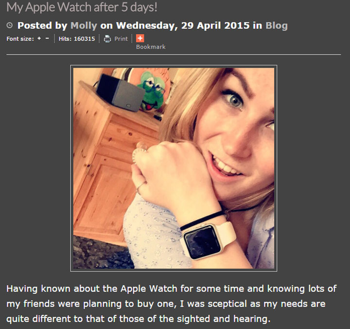 Unique Apple Watch review shows how device can help deaf, blind users - image