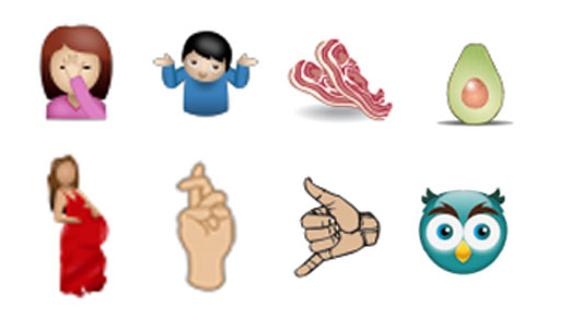 Some of the proposed new emoji
