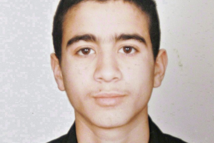 A photo of Omar Khadr, taken before he was imprisioned at Guantanamo Bay in 2002.