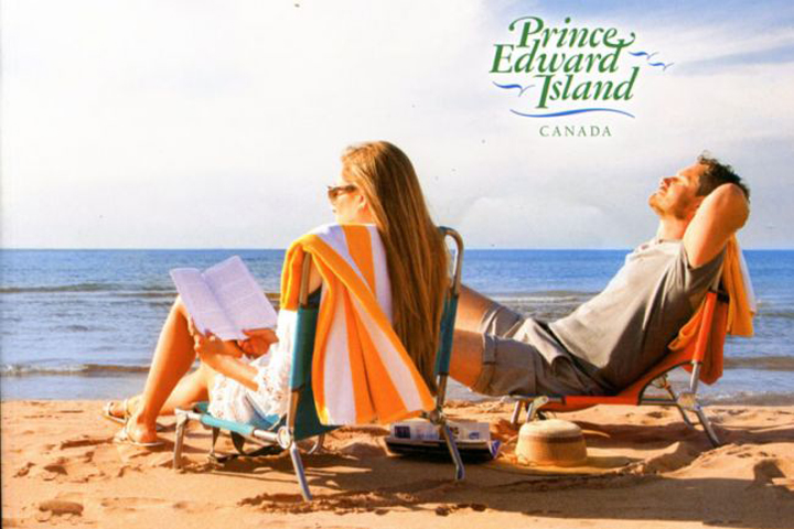 The original cover of the 2015 Prince Edward Island travel guide