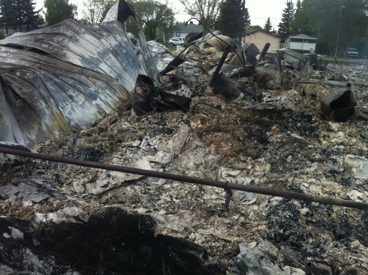 Sask. community suffers huge loss after fire destroys rink - image
