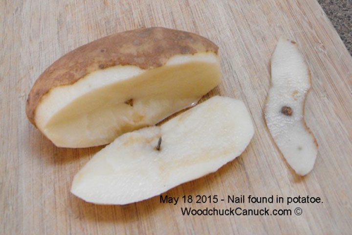 RCMP investigating after another nail found in potato purchased in Nova Scotia.