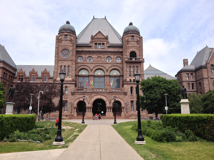 Queen's Park in downtown Toronto, Ont., on May 29, 2015.