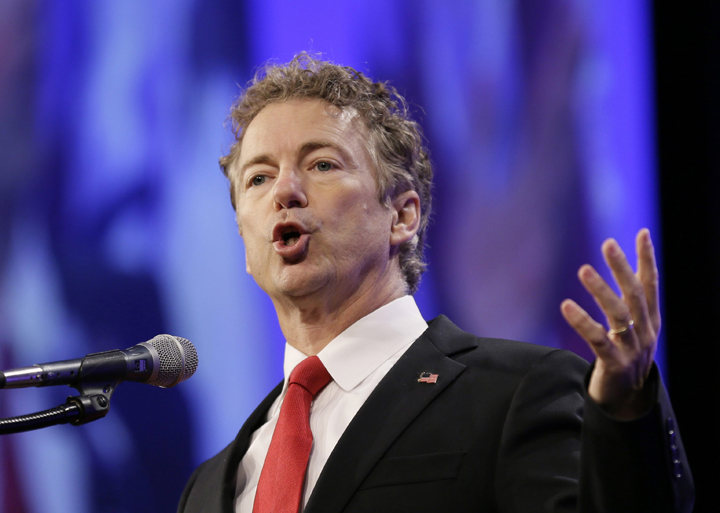 Republican presidential candidate Sen. Rand Paul is blaming his own party for the rise of the Islamic State group.