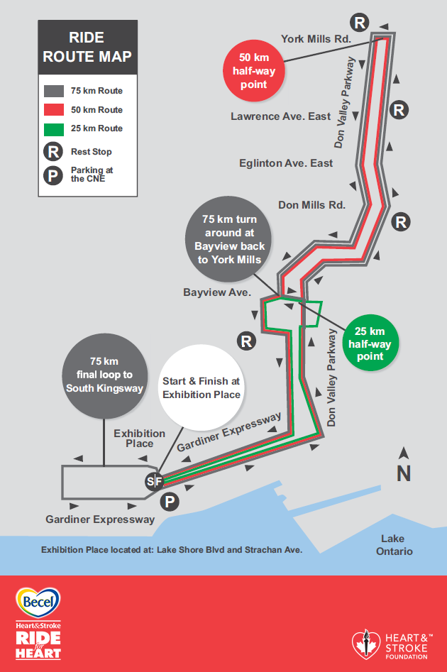 Charity ride closes DVP and Gardiner on Sunday - image