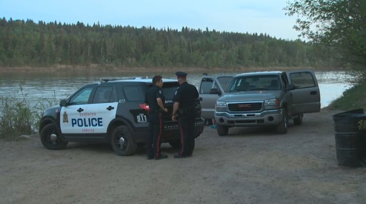 Police were called in to investigate after a man was found unresponsive in the North Saskatchewan River Thursday, May 21, 2015.