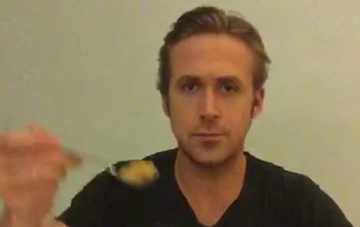 Ryan Gosling paid tribute to a Vine meme creator by finally eating some cereal. 
