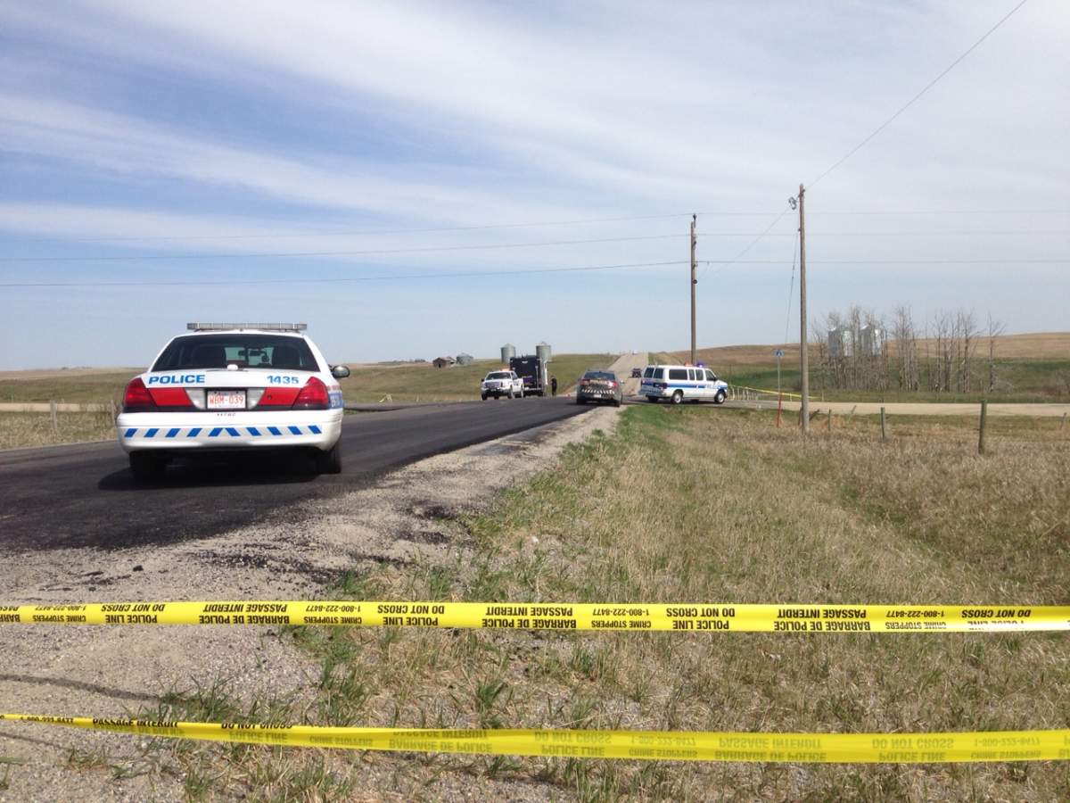 Police investigate the discovery of Jessica Newman’s body in a rural ditch on Monday, May 4, 2015.