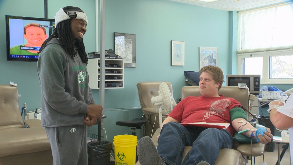 Riders encouraging fans to donate by “Bleeding Green” - image