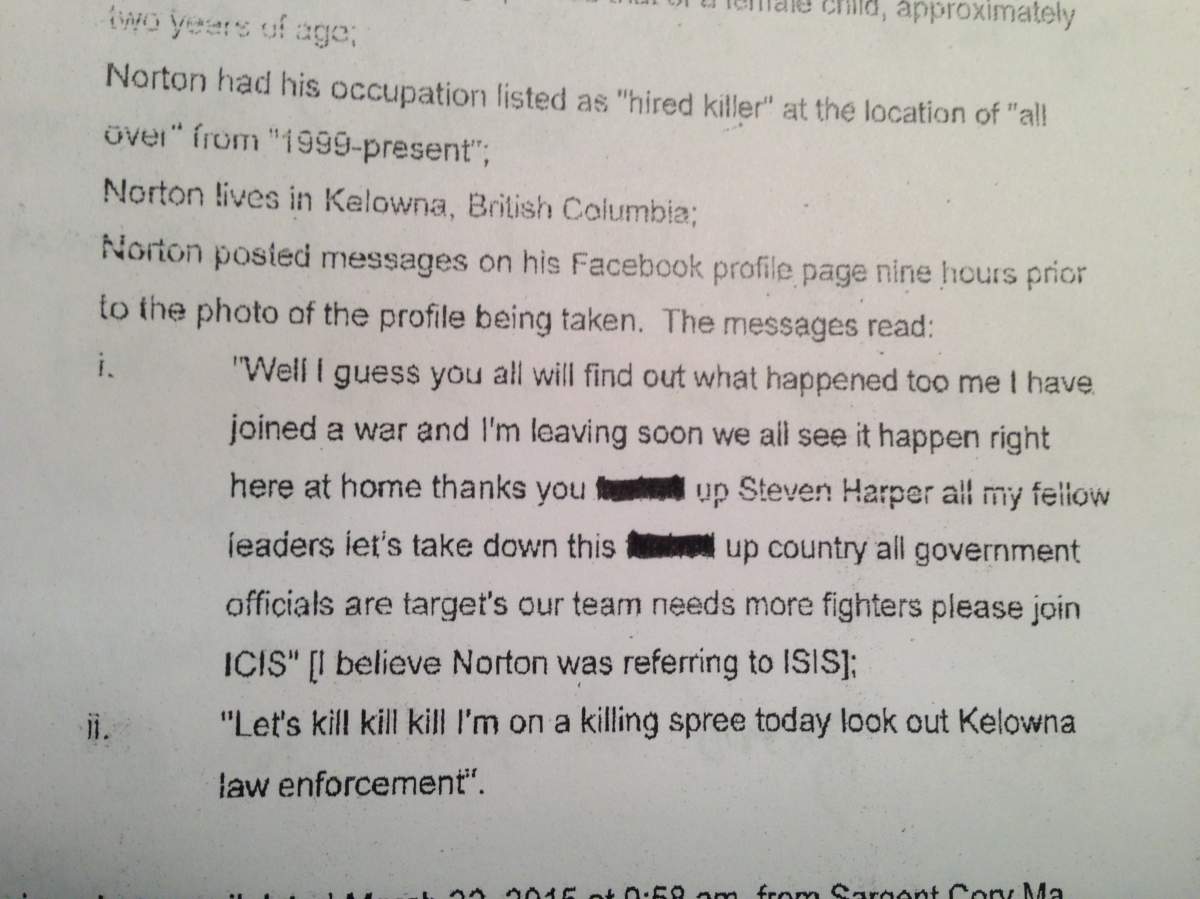 Search Warrant Document.