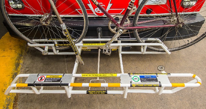 Bicycle racks on some Toronto Transit Commission buses are now restricted to carrying one bicycle only.