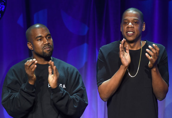 Kanye West and Jay-Z, pictured in March 2015.