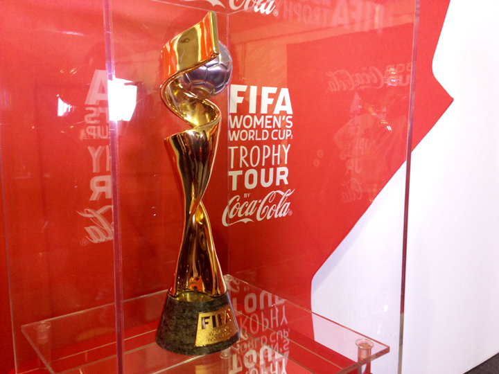 FIFA Women's World Cup trophy Winnipeg