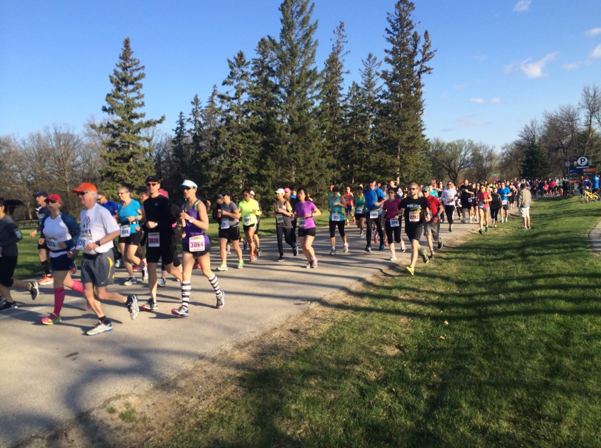 2900 runners enjoyed the warm weather during the WPS Half Marathon Sunday morning.
