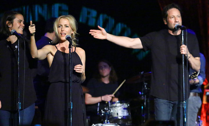 David Duchovny, pictured with Gillian Anderson on May 12, 2015.