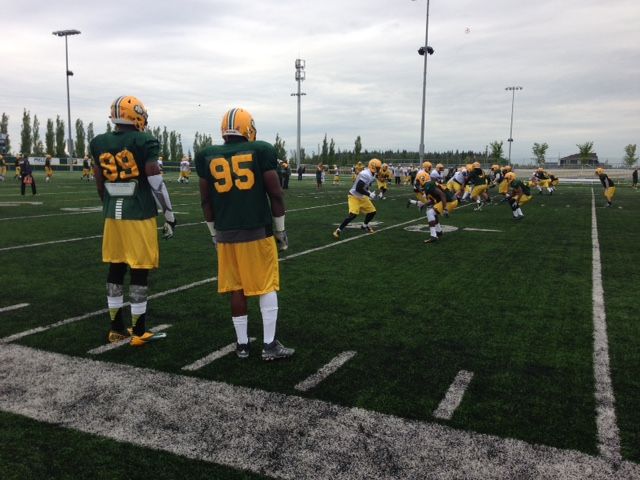 Edmonton Eskimos training camp on June 2, 2015.