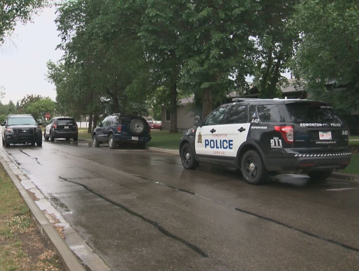 Police investigate a home invasion that happened Saturday afternoon in the area of 97 Avenue and 149 Street.