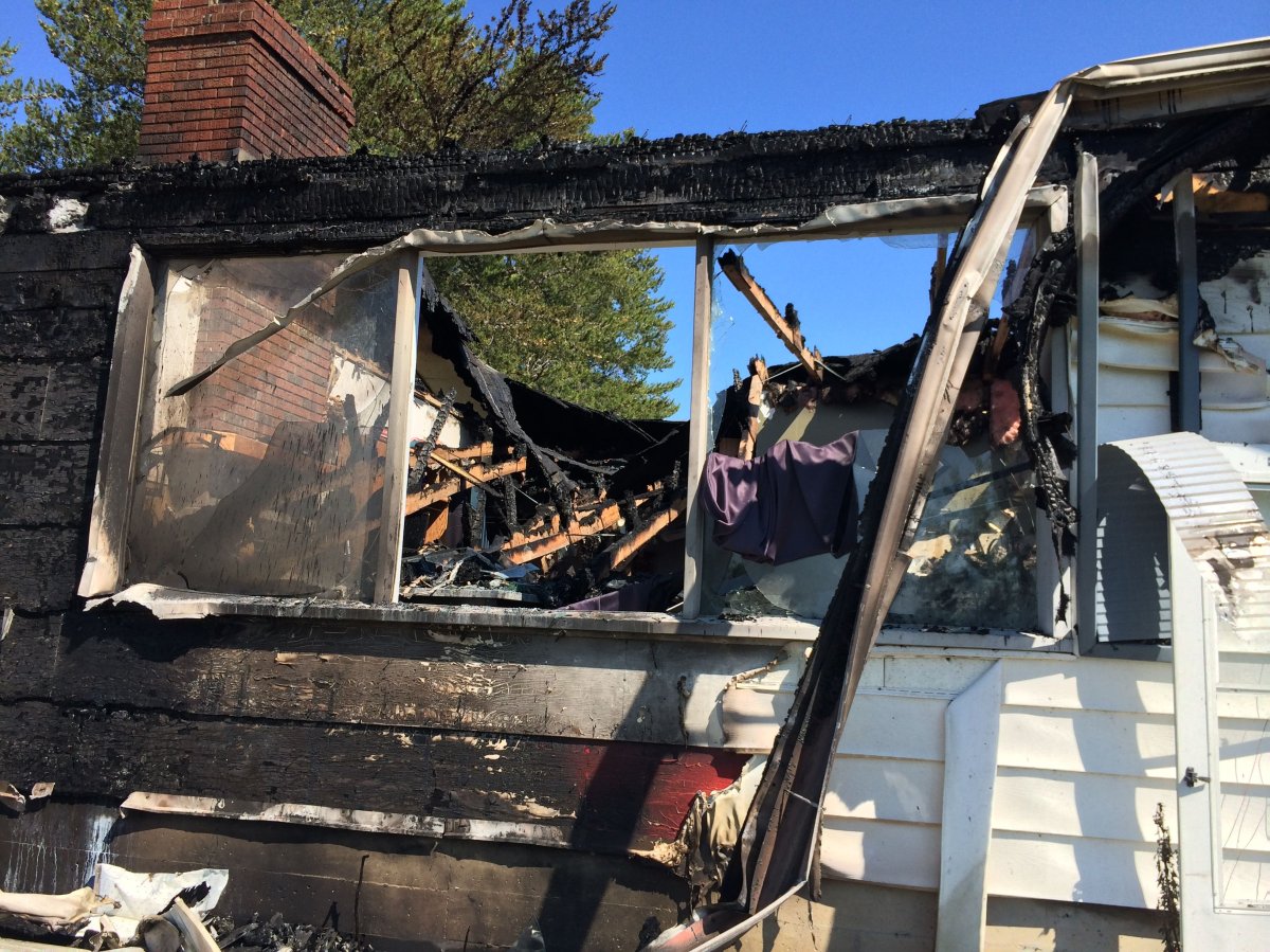 Lightning strike believed to have sparked Alberta house fire