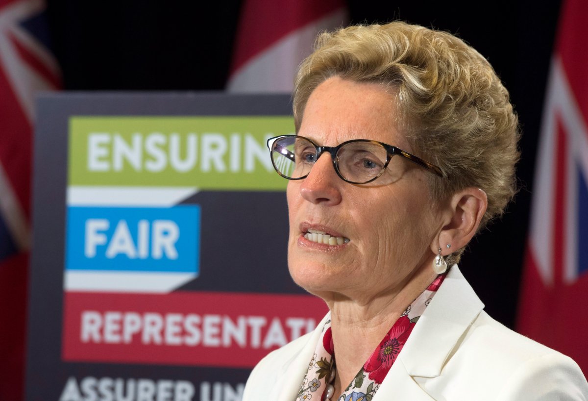 Ontario Premier Kathleen Wynne at the Ontario Legislature in Toronto on Thursday June 4, 2015.