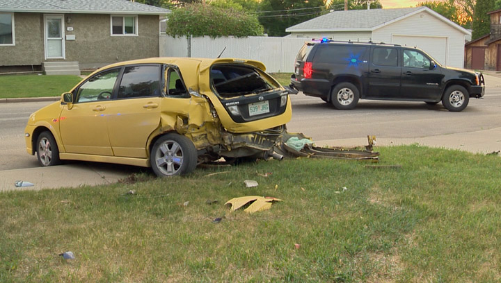 One person is in custody after a high speed crash Wednesday morning on Saskatoon’s west side.