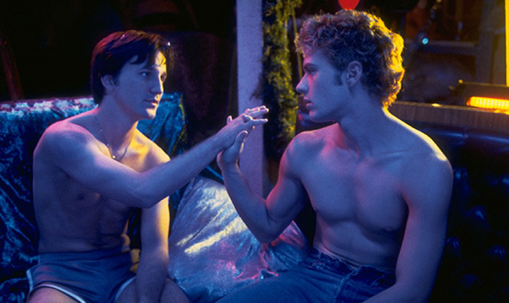 Breckin Meyer and Ryan Phillippe, pictured in a scene from ’54.’