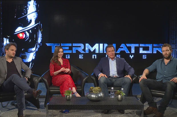 The cast from 'Terminator Genisys' talks with ET Canada about the upcoming film and the behind the scenes action.
