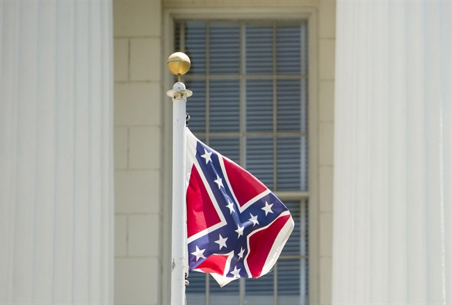 A Confederate flag flies on the grounds of the Alabama Capitol building in Montgomery, Ala., June 22, 2015.