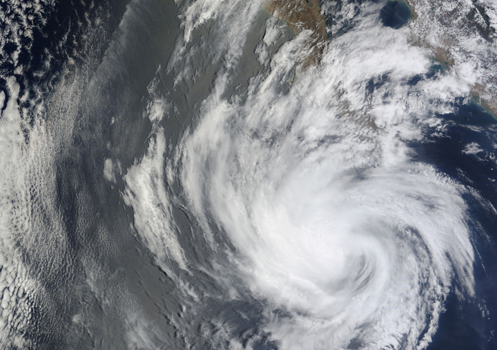 Tropical Storm Blanca off the coast of Baja California on June 7.