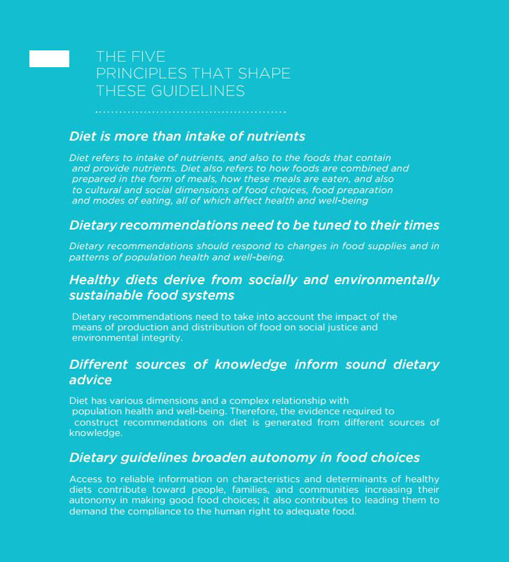 An image take from the "Dietary Guidelines for the Brazilian Population."