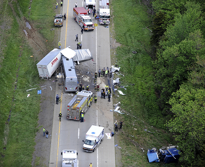tour bus crash pennsylvania