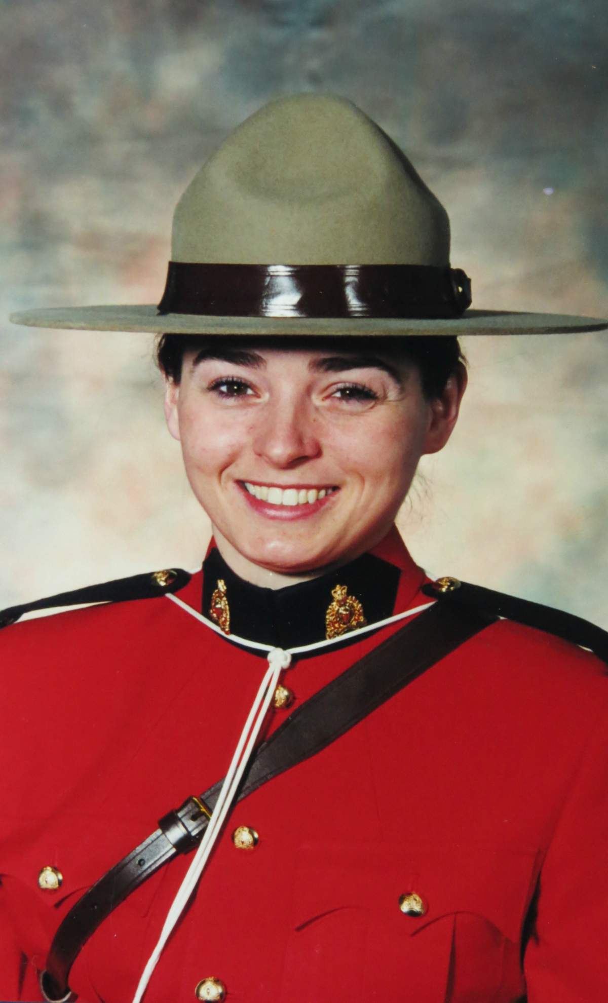 A picture of Cathy Mansley after she joined the RCMP.