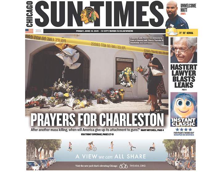PHOTOS: Newspaper front pages day after Dylann Roof’s capture - image
