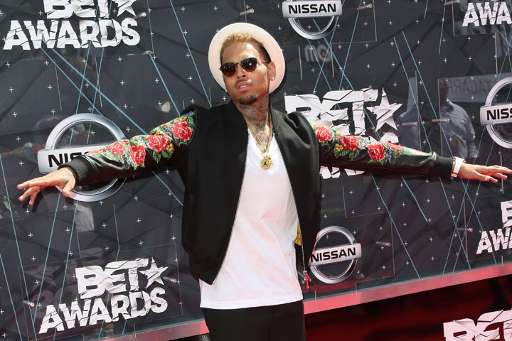 Chris Brown, pictured on June 28, 2015.