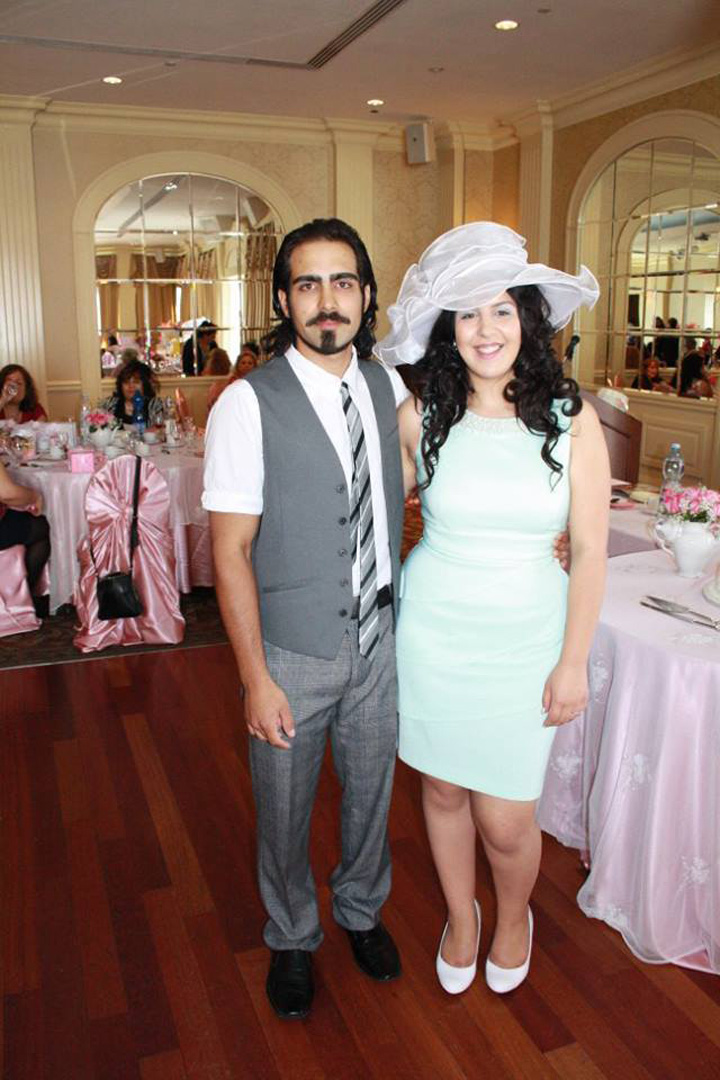 This undated photo shows 24-year-old Christopher Desimone (left).