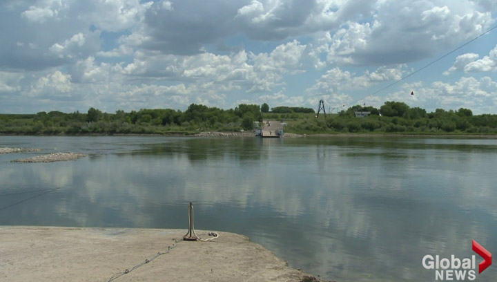 Reduction in outflow from the Gardiner Dam could impact ferry service on the South Saskatchewan River.