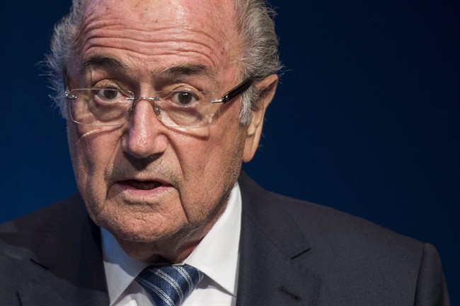 FIFA President Sepp Blatter speaks during a news conference at the FIFA headquarters in Zurich, Switzerland, Tuesday, June 2, 2015.