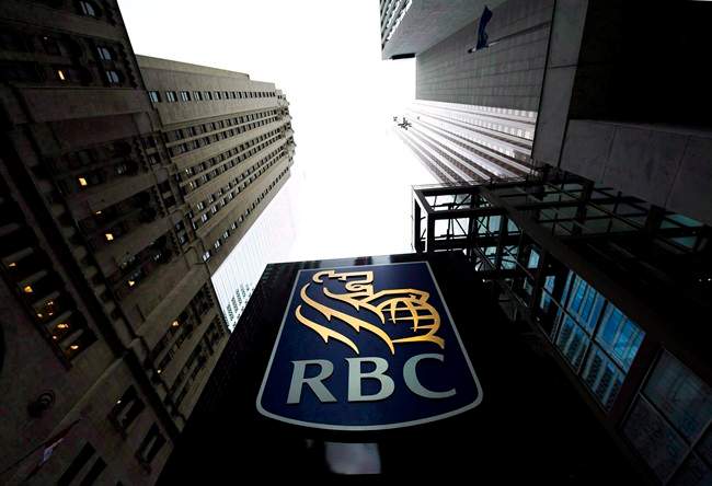 A Royal Bank of Canada sign is pictured in downtown Toronto. 