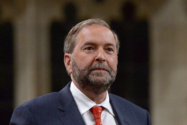 A report published online by Maclean's magazine says NDP Leader Thomas Mulcair was in discussions in 2007 to join the Conservative party as a senior adviser on the environment to Prime Minister Stephen Harper.