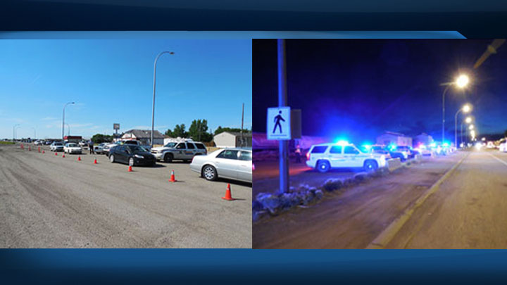Police stop 775 vehicles on Highway 11 during Roughrider game day, charge three for impaired driving.