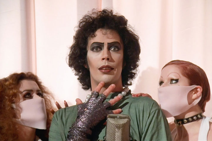 Tim Curry, pictured in the 1975 movie ‘The Rocky Horror Picture Show.’
