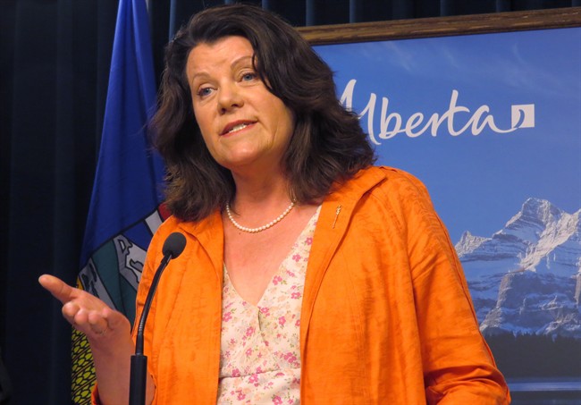 Lori Sigurdson speaks in Edmonton on Monday, June 29, 2015.