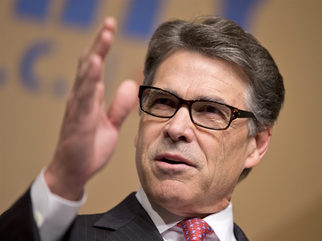 Republican presidential candidate, former Texas Gov. Rick Perry, speaks at the Road to Majority 2015 convention in Washington, Saturday, June 20, 2015.