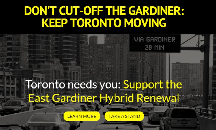 A new campaign has been launch to support the Gardiner East hybrid option ahead of a council vote next week.